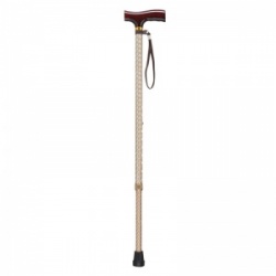 Drive Medical Bronze Wave T-Handled Walking Cane with Strap