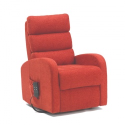 Drive Dual Motor Fabric Terracotta Rise and Recliner Chair