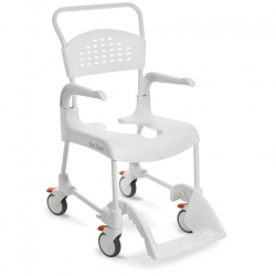 Etac Clean White Shower Commode Chair
