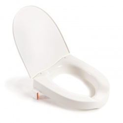 Etac My-Loo Raised Lidded Toilet Seat with Brackets (6cm)