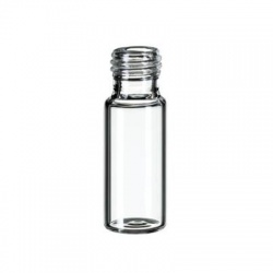 Fisherbrand Clear Standard Wide Mouth Glass Bottles with White  Polypropylene Caps