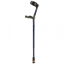 Flexyfoot Blue Comfort Grip Double Adjustable Crutch (Right Handed)