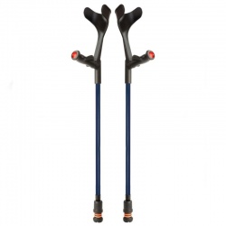 Flexyfoot Blue Comfort Grip Open Cuff Crutches (Pair)