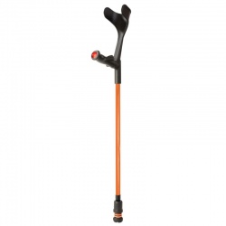 Flexyfoot Orange Comfort Grip Open Cuff Crutch (Right-Handed)