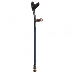 Flexyfoot Standard Blue Soft Grip Handle Open Cuff Crutch (Single)