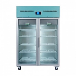 Lec PGR1200UK Large Glass Double-Door Freestanding Pharmacy Refrigerator (1200L)