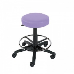 Sunflower Medical Lilac Gas-Lift Stool with Foot Ring