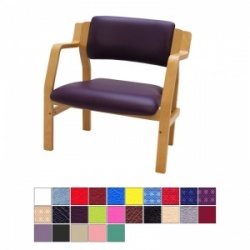 Medi-Plinth Wooden Frame Bariatric Waiting Room Chair