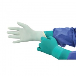 Medline Signature Latex Green Powder-Free Surgical Gloves