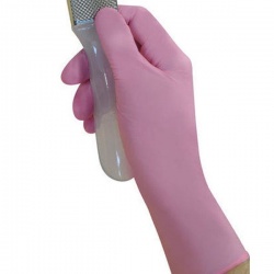 Polyco Bodyguards GL560 Pink Nitrile Powder Free Disposable Gloves