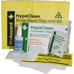 Safety First Aid HypaClean Body Fluid Disposal Kit with Wallet