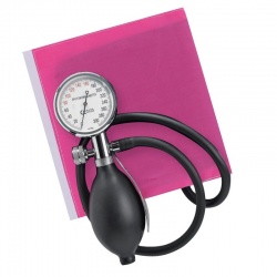 Sapphire Aneroid Sphygmomanometer with Pink Cuff