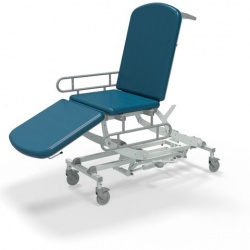 SEERS Clinnova Mobile Three-Section Classic Hydraulic Couch with Manual Backrest, Footrest and Side Rails (IBC)