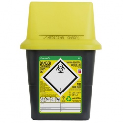 Sharpsafe 4 Litre Sharps Container (Pack of 50)