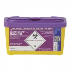 Sharpsguard Cyto 1L Sharps Container (Case of 30)