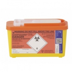 Sharpsguard Orange 1L Com-Plus Sharps Container (Case of 30)