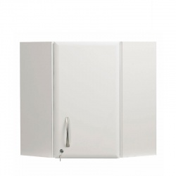 Sunflower Medical 100cm Corner Wall Cabinet in White High Gloss