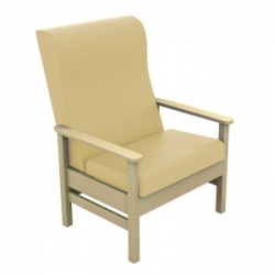 Sunflower Medical Atlas Beige High-Back Vinyl Bariatric Patient Armchair