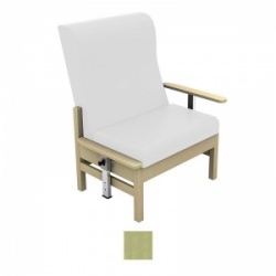 Sunflower Medical Atlas Pastel Green High-Back Intervene Bariatric Patient Armchair with Drop Arms