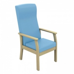 Sunflower Medical Atlas Cool Blue High-Back Vinyl Patient Armchair