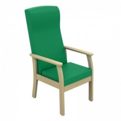 Sunflower Medical Atlas Green High-Back Vinyl Patient Armchair