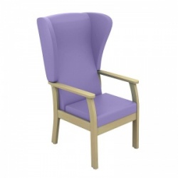 Sunflower Medical Atlas Lilac High-Back Vinyl Patient Armchair with Wings