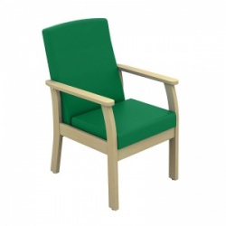 Sunflower Medical Atlas Green Low-Back Vinyl Patient Armchair