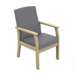 Sunflower Medical Atlas Grey Low-Back Vinyl Patient Armchair