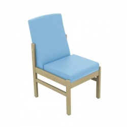 Sunflower Medical Atlas Cool Blue Low-Back Vinyl Patient Side Chair