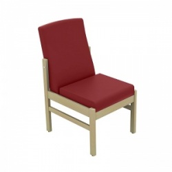 Sunflower Medical Atlas Red Wine Low-Back Vinyl Patient Side Chair