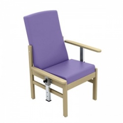 Sunflower Medical Atlas Lilac Mid-Back Vinyl Patient Armchair with Drop Arms