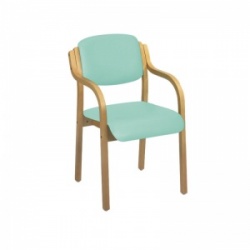 Sunflower Medical Mint Vinyl Aurora Visitor Chair with Arms