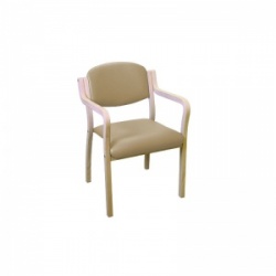Sunflower Medical Beige Vinyl Aurora Visitor Chair with Extended Arms