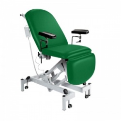 Sunflower Medical Green Fusion Electric Height Phlebotomy Chair with Electric Back and Foot Sections