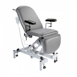 Sunflower Medical Grey Fusion Electric Height Phlebotomy Chair with Electric Back and Foot Sections