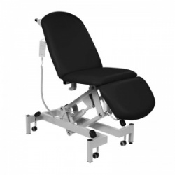 Sunflower Medical Black Fusion Electric Height Treatment Chair with Single Foot Section