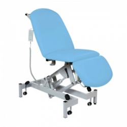 Sunflower Medical Cool Blue Fusion Electric Height Treatment Chair with Single Foot Section