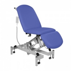 Sunflower Medical Mid Blue Fusion Electric Height Treatment Chair with Single Foot Section