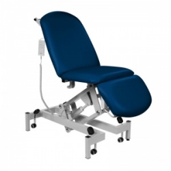 Sunflower Medical Navy Fusion Electric Height Treatment Chair with Single Foot Section