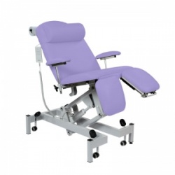 Sunflower Medical Lilac Fusion Electric Height Treatment Chair with Split Foot Section and Tilting Seat