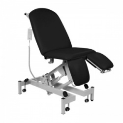 Sunflower Medical Black Fusion Electric Height Treatment Chair with Split Foot Section
