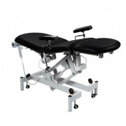 Sunflower Medical Black Fusion Electric Phlebotomy Chair with Tilting Seat