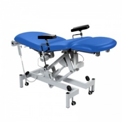 Sunflower Medical Mid Blue Fusion Electric Phlebotomy Chair with Tilting Seat