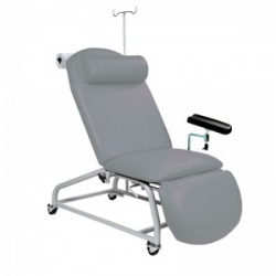 Sunflower Medical Grey Fusion Fixed-Height Phlebotomy Chair with Locking Castors