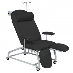 Sunflower Medical Black Fusion Fixed-Height Treatment Chair with Locking Castors