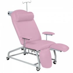Sunflower Medical Salmon Fusion Fixed-Height Treatment Chair with Locking Castors