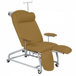 Sunflower Medical Walnut Fusion Fixed-Height Treatment Chair with Locking Castors