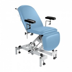 Sunflower Medical Cool Blue Fusion Hydraulic Height Phlebotomy Chair