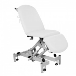 Sunflower Medical White Fusion Hydraulic Height Treatment Chair with Single Foot Section