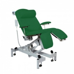 Sunflower Medical Green Fusion Powered Headrest Treatment Chair with Split Foot Section and Tilting Seat